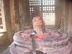 Shivalinga inside Jyotilingeshwor Mahadev