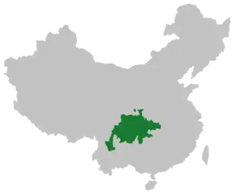 Sichuanese language region in China