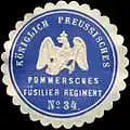 Seal and Mark of the Prussian "Pomeranian Fusiliers Regiment"