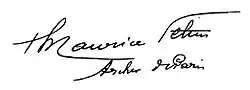 Maurice Feltin's signature
