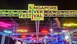 Read Bridge during Singapore River Festival 2023.