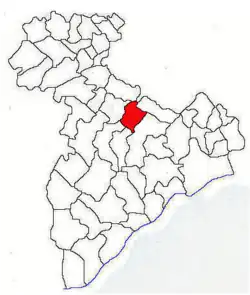 Location in Giurgiu County