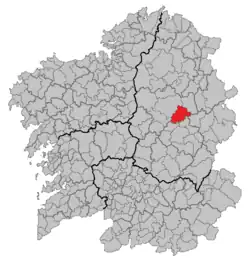 Location of O Corgo
