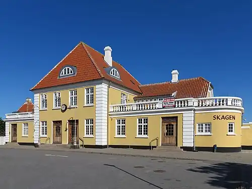 Front facade of Skagen station