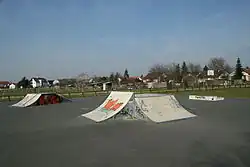 Two funbox variations in the same park in Pfungstadt.
