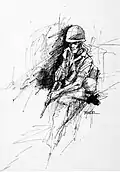 SKETCH OF A SOLDIER II by Theodore E. Drendel, CAT II, 1966–67