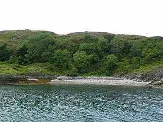 The eastern shore opposite Achadun Castle