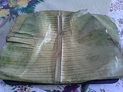 Smoked banana leaf for Luwombo