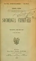 Sociologia criminale, 4th edition, 1906