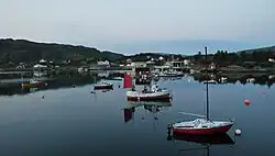 View of the village harbour