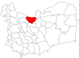 Location in Tulcea County