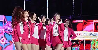 Sonamoo in September 2016 From left to right: Su Min, High.D, Min Jae, D.ana, Eui Jin, New Sun and Na Hyun.