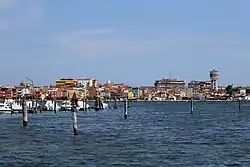 Lagoon side of Sottomarina, seen from Chioggia