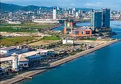 Skyline featuring SM Seaside, Nustar Resort and Casino, and IL Corso Mall