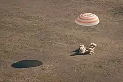 Soyuz TMA-20 lands.