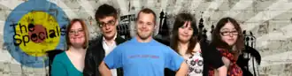 The Specials website banner featuring Lucy, Lewis, Sam, Megan and Hilly.