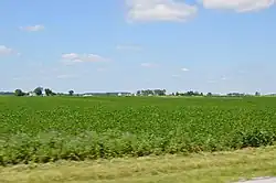 Fields west of Spencerville from State Route 117