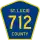 County Road 712 marker