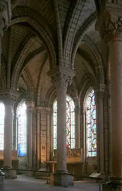 The Gothic ambulatory of the Basilica of Saint-Denis (1140–1144)