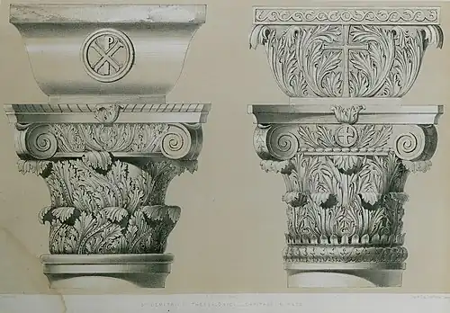 capitals in nave