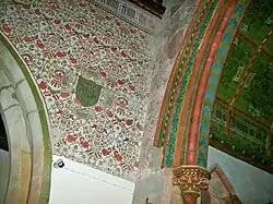 Decorative stencilwork designed by Bodley and worked by Rev. Frederick Andrews