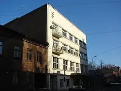 The V. Ķuze factory building in Artilērijas iela 55, Riga, built 1934
