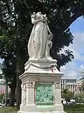 Statue of Empress Josephine in Fort-de-France (Martinique), decapitated in 1991 and destroyed on July 26, 2020.
