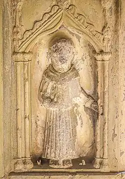 Statue of St Francis, claimed to cure toothache