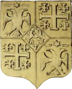 Coat of arms of Gjon Kastrioti II and Ferdinand Castriota (16th century)