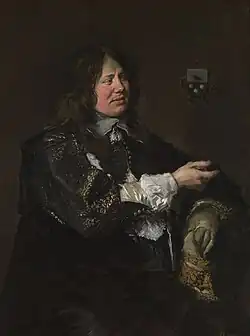 Portrait of Stephan Geraedts, Husband of Isabella Coymans by Frans Hals. 1650-1652