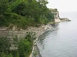 Køge Bay's southern marker, Stevns Klint, is also one of the southern marker points of the boundary between Øresund and the Baltic Sea