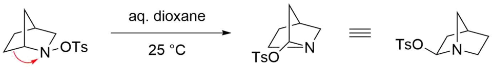 Stieglitz rearrangement on a sulfonated amine