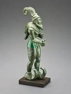 Striding figure, Proto-Elamite or Mesopotamian (3000–2800 BC).