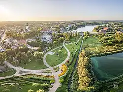 Aerial view of Stryków