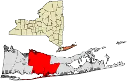 Location in Suffolk County