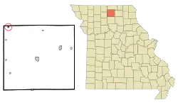 Location of Newtown, Missouri