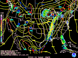 A map of the United States, in dark mode