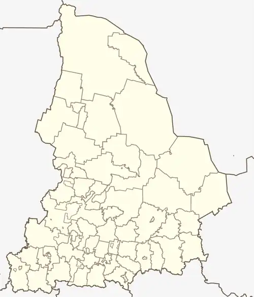 Sysert is located in Sverdlovsk Oblast