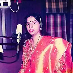 Swarnalatha at a studio