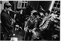 Swirlies in their practice space, 1992
