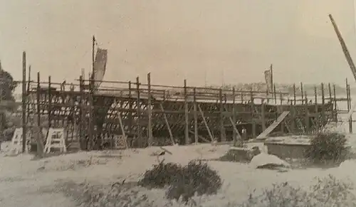 Under construction, Clarkes Point Woolwich, 1905