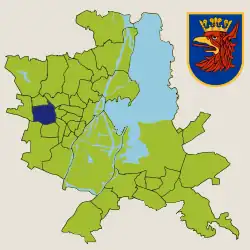 Location within Szczecin