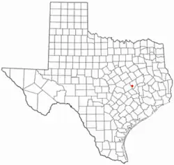 Location of Hearne within Texas