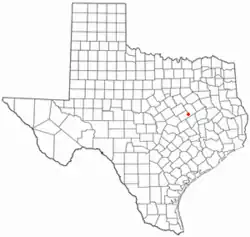Location of Kosse, Texas