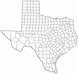 Location of La Paloma, Texas
