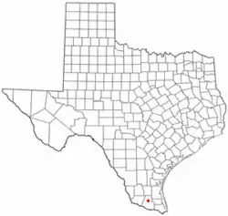Location of Laguna Seca, Texas
