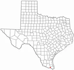 Location of Santa Maria, Texas