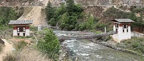 Tamchog Chakzam bridge, Bhutan