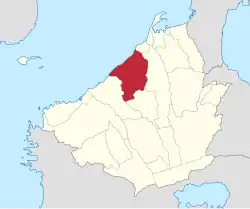 Map of Cavite with Tanza highlighted