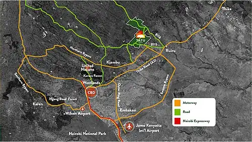 Tatu City Location Map